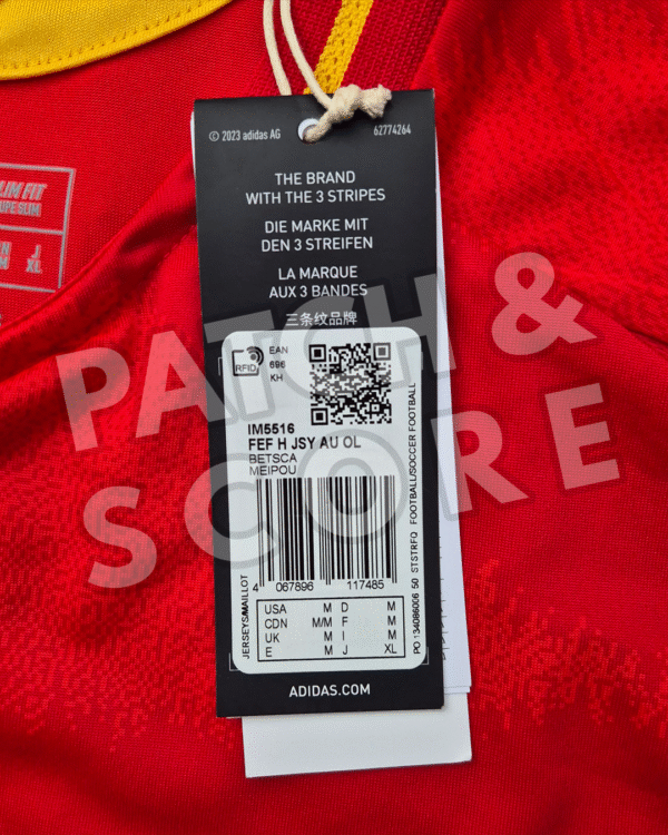 Adidas "Spain Olympics 2024" Authentic Template Home Shirt Size Medium