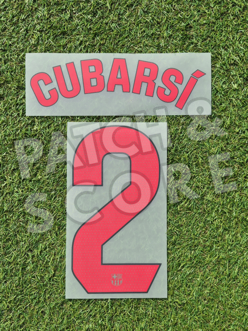 Original Player Issue 2024-25 FC Barcelona Curbarsí La Liga Away Name Set | Stahls TPT