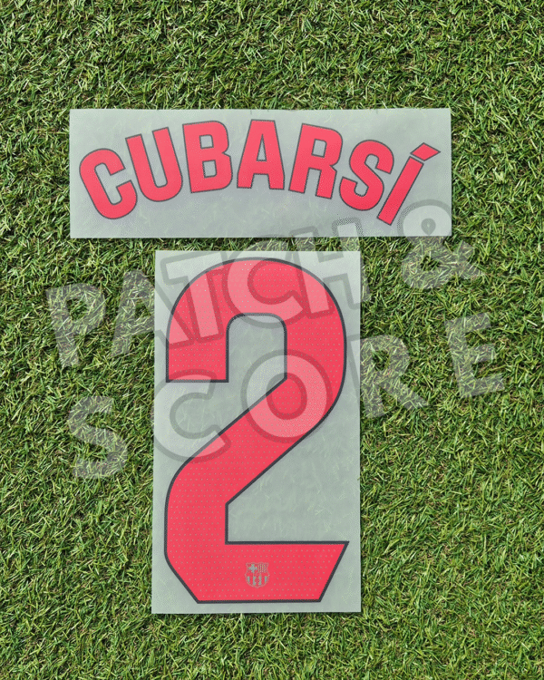 Original Player Issue 2024-25 FC Barcelona Curbarsí La Liga Away Name Set | Stahls TPT