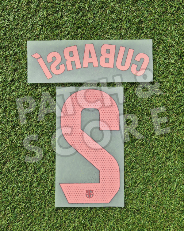 Original Player Issue 2024-25 FC Barcelona Curbarsí La Liga Away Name Set | Stahls TPT