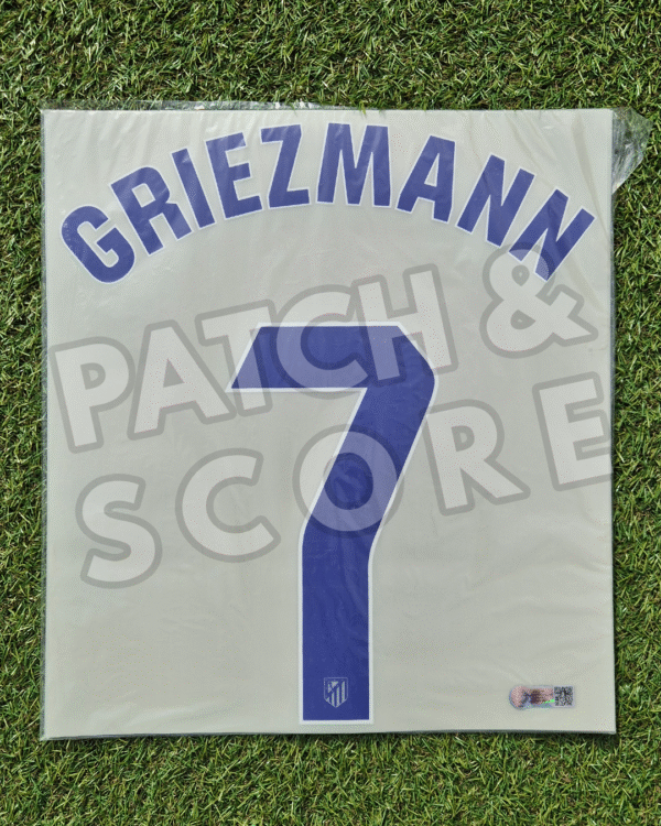 Original Player Issue 2025-26 Atletico Madrid Griezmann La Liga Home Name Set | Stahls TPT