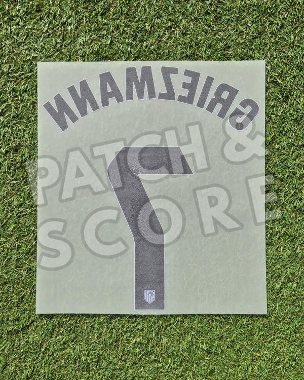 Original Player Issue 2025-26 Atletico Madrid Griezmann La Liga Home Name Set | Stahls TPT