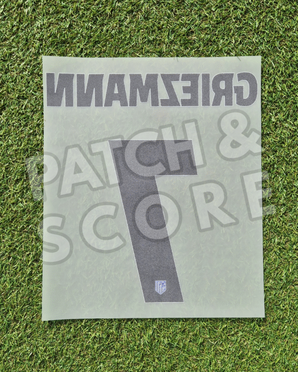 Original Player Issue 2025-26 Atletico Madrid Griezmann Champions League Home Name Set | Stahls TPT