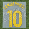 Lamine yamal 25-26 la liga home name set Original Player Issue 2025-26 FC Barcelona Lamine Yamal La Liga Home Name Set | Stahls TPT