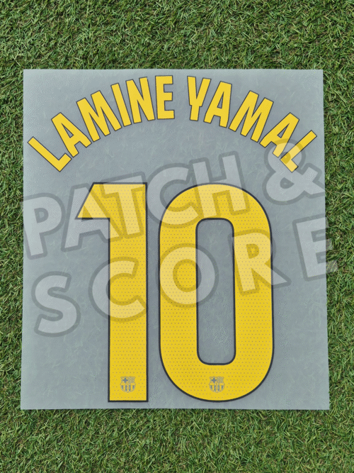 Original Player Issue 2025-26 FC Barcelona Lamine Yamal La Liga Home Name Set | Stahls TPT