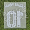 Lamine yamal 25-26 ucl away name set back Original Player Issue 2025-26 FC Barcelona Lamine Yamal Champions League Away Name Set | Stahls TPT