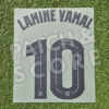 Lamine yamal 25-26 ucl away name set front Original Player Issue 2025-26 FC Barcelona Lamine Yamal Champions League Away Name Set | Stahls TPT