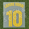 Original Player Issue 2025-26 FC Barcelona Lamine Yamal Champions League Home Name Set | Stahls TPT