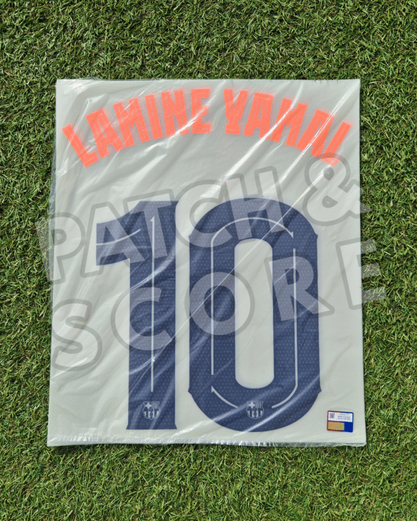 Original Player Issue 2025-26 FC Barcelona Lamine Yamal Champions League Third Name Set | Stahls TPT