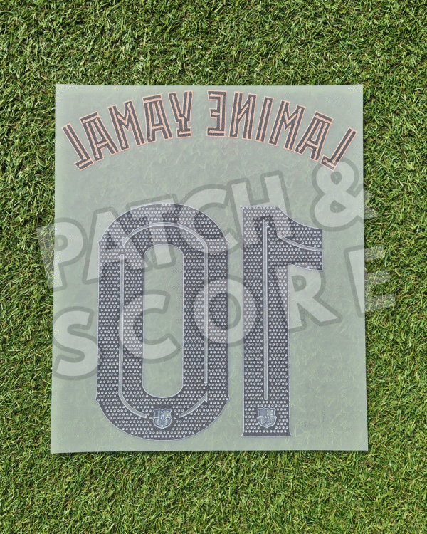 Original Player Issue 2025-26 FC Barcelona Lamine Yamal Champions League Third Name Set | Stahls TPT