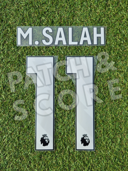 Original Player Issue M. Salah Premier League 2023-2026 Name Set White