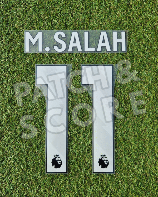 Original Player Issue M. Salah Premier League 2023-2026 Name Set White