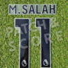 Original Player Issue M. Salah Premier League 2023-2026 Name Set Black