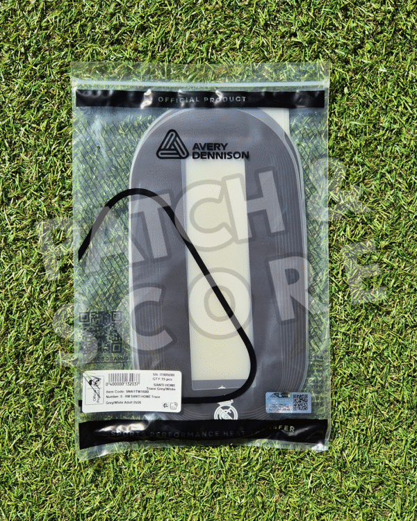 Original Player Issue 2025-26 Real Madrid Mbappé Champions League Home Name Set | Avery Dennison