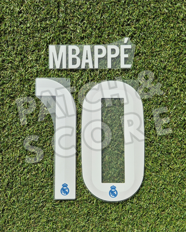 Real Madrid Mbappe 2025-26 Third Name set Original Player Issue 2025-26 Real Madrid Mbappé Champions League Third Name Set | Avery Dennison