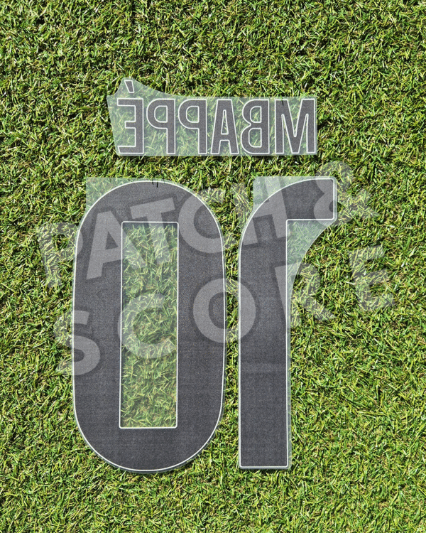 Real Madrid Mbappe 2025-26 Third Name set back Original Player Issue 2025-26 Real Madrid Mbappé Champions League Third Name Set | Avery Dennison