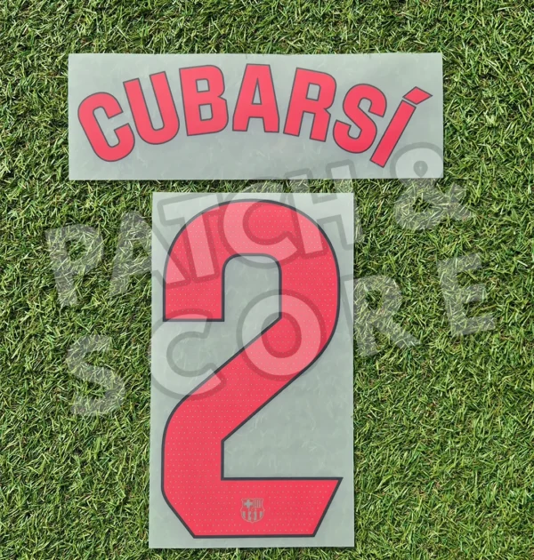 Original Player Issue 2024-25 FC Barcelona Curbarsí La Liga Away Name Set | Stahls TPT