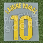 2025-27 FC Barcelona Lamine Yamal La Liga Home Name Set — originele player issue nameset