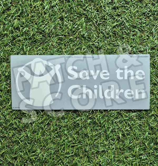 Original Player Issue Save The Children Atletico Madrid UEFA Champions League 2018-2022 Home Sponsor