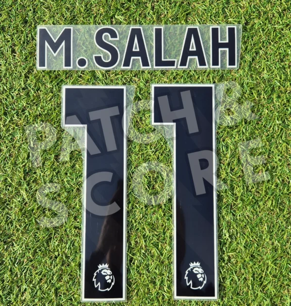 Original Player Issue M. Salah Premier League 2023-2026 Name Set Black
