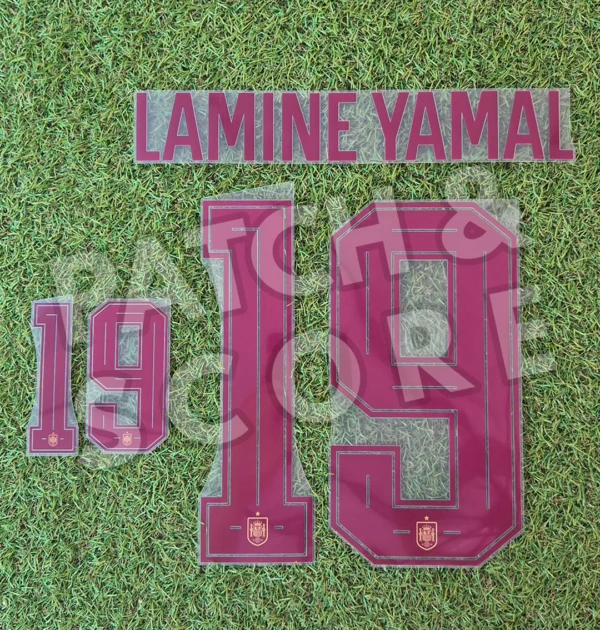 Original Player Issue Spain 2026-28 Lamine Yamal Away Name Set | Avery Dennison