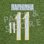 Raphinha Brazil 2026 Player Issue Away Name Set | Avery Dennison