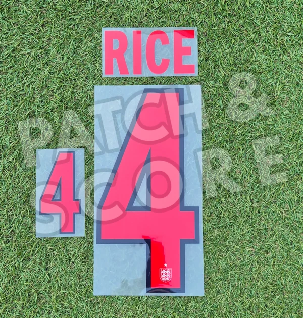 Rice England 2026 Player Issue Home Name Set | ID Unlimited UK