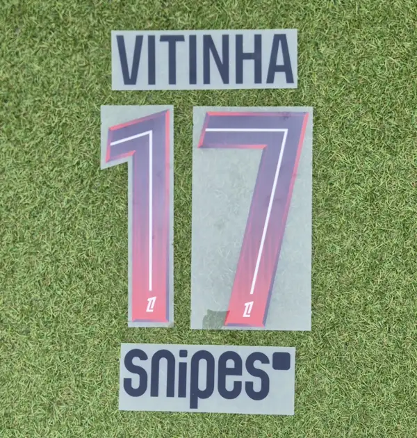 Paris Saint-Germain Ligue 1 2026/27 Vitinha Player Issue Away Name Set